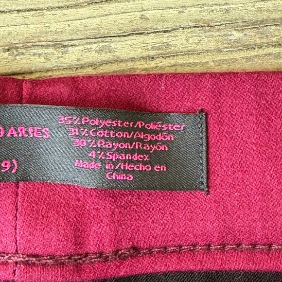 No Boundaries Pull On Skinny Stretch Pants Women Juniors XXL 19 Garnet Maroon - Picture 4 of 11